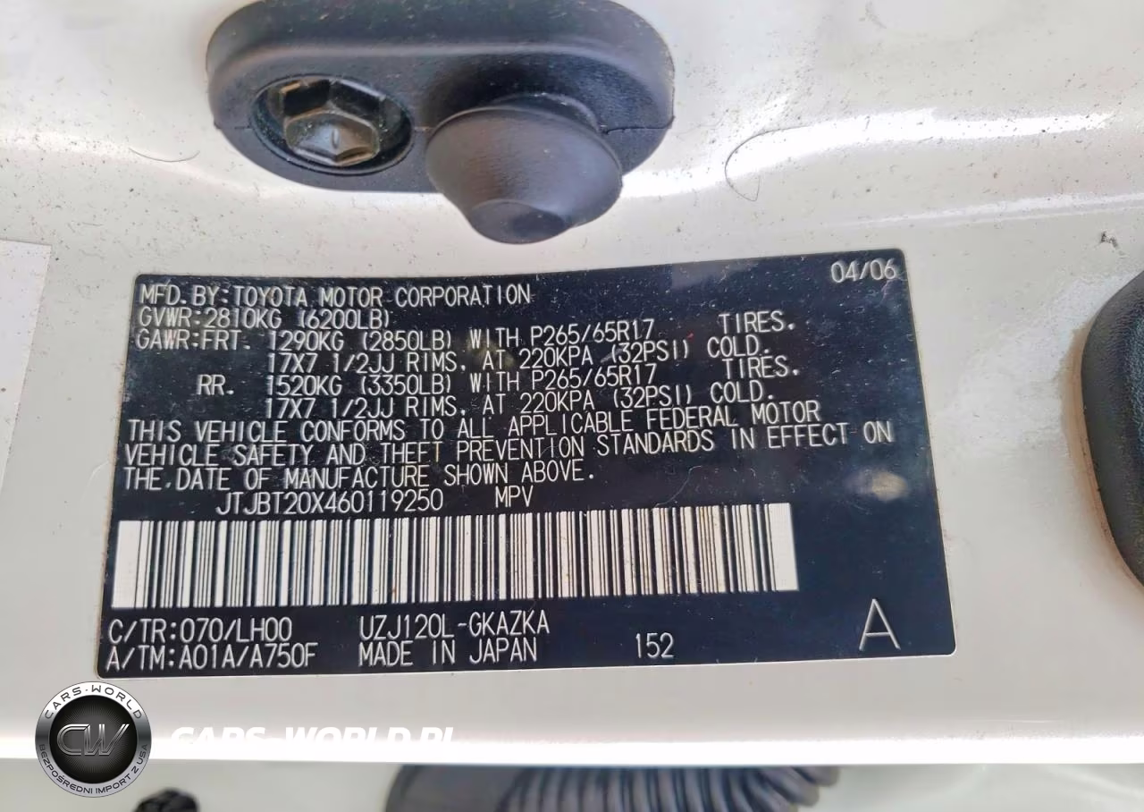 2006 Lexus Gx 470 Base VIN:JTJBT20X460119250 - 13