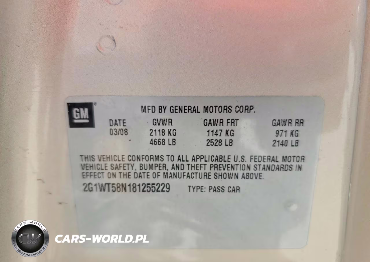 2008 Chevrolet Impala Lt VIN:2G1WT58N181255229 - 12