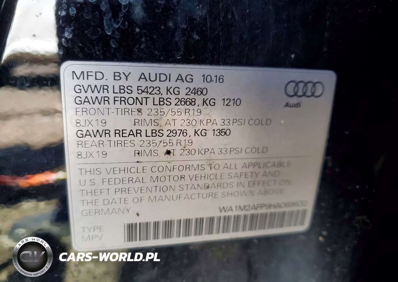 2017 Audi Q5 Premium Plus VIN:WA1M2AFP9HA069632 - 14