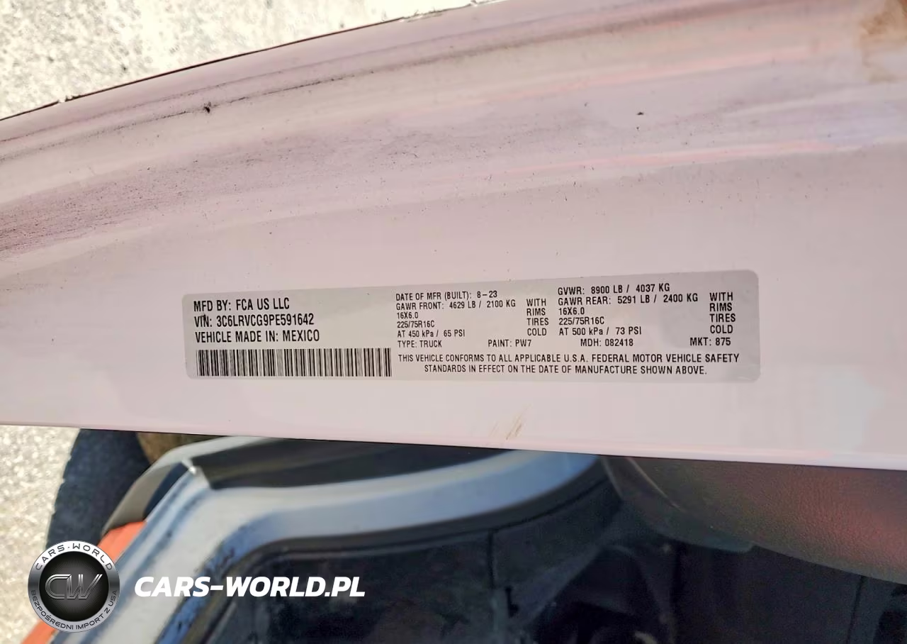 2023 Ram Promaster 2500 2500 High VIN:3C6LRVCG9PE591642 - 13