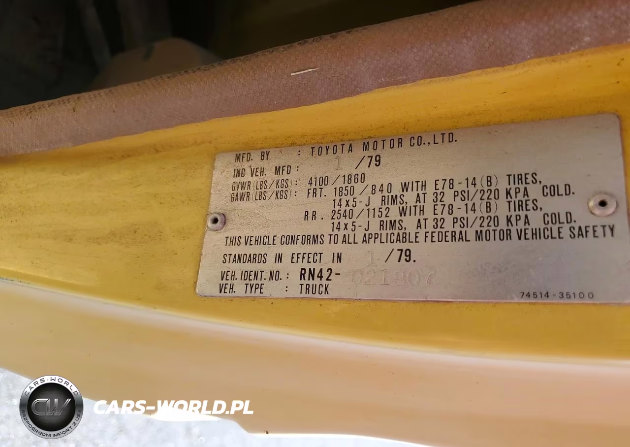 1979 Toyota Pickup VIN:RN42021807 - 12