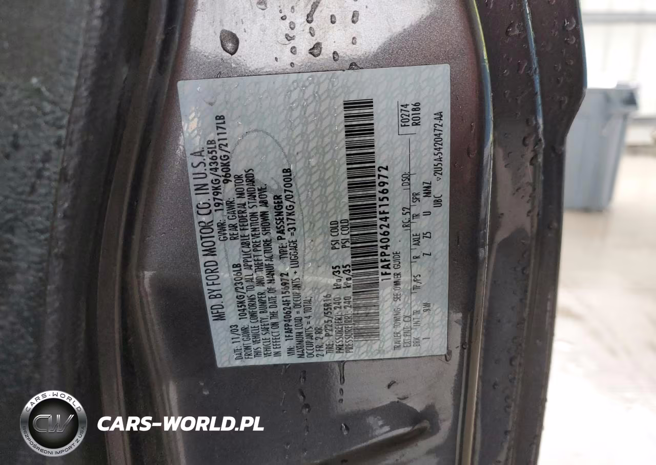 2004 Ford Mustang VIN:1FAFP40624F156972 - 12