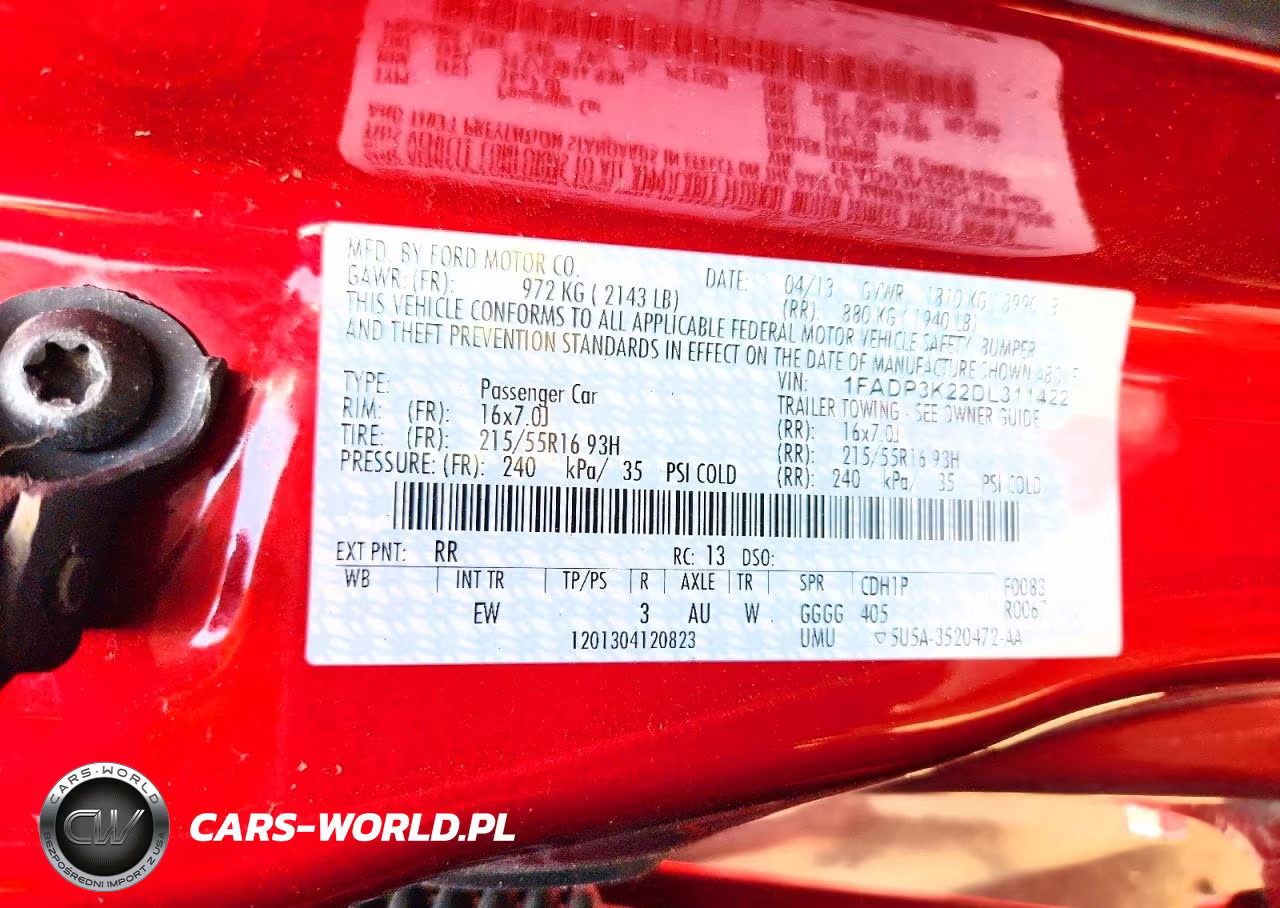 2013 Ford Focus Se VIN:1FADP3K22DL311422 - 13