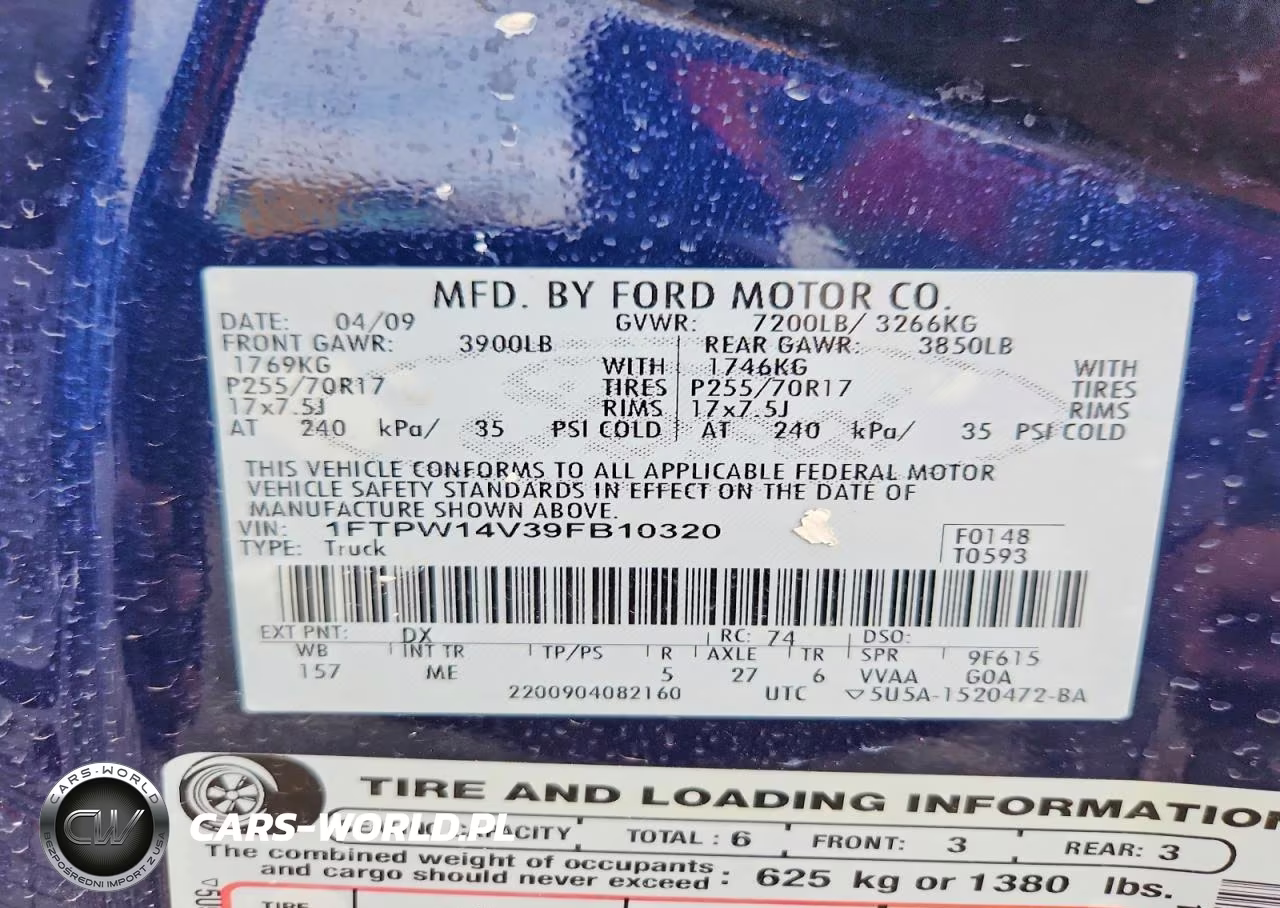 2009 Ford F150 Supercrew VIN:1FTPW14V39FB10320 - 12