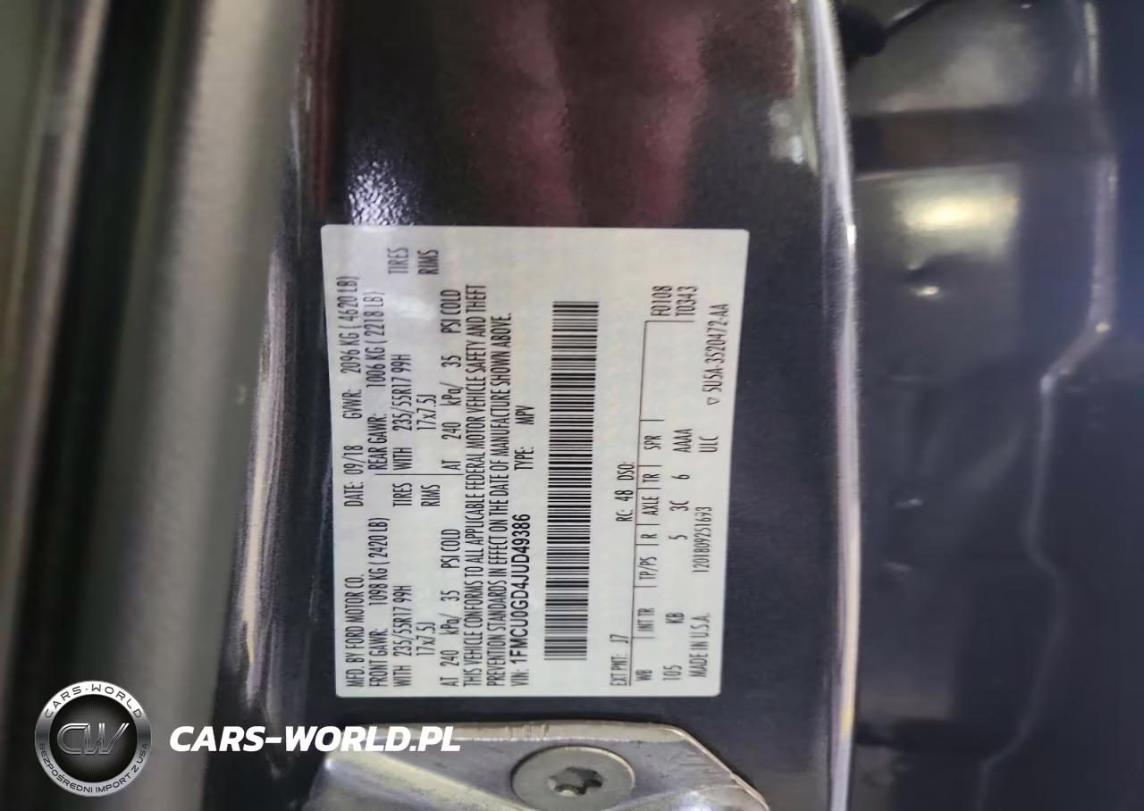 2018 Ford Escape Se VIN:1FMCU0GD4JUD49386 - 13