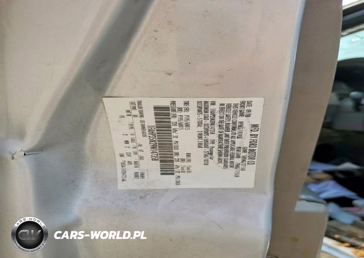 2009 Ford Focus Se VIN:1FAHP35N29W147358 - 12