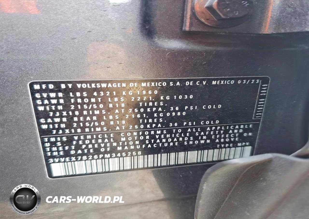 2023 Volkswagen Taos Se VIN:3VVEX7B26PM345258 - 14