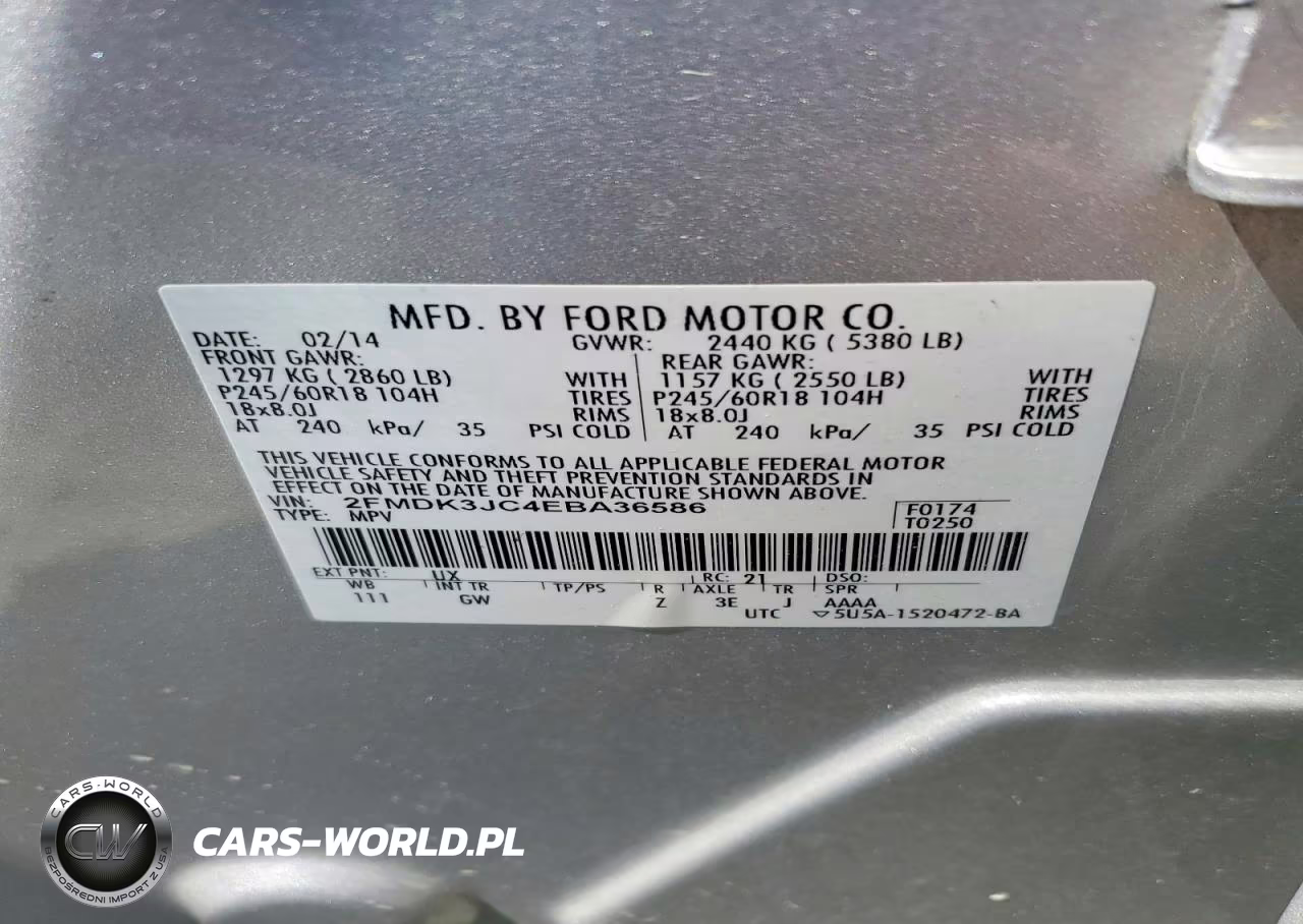 2014 Ford Edge Sel VIN:2FMDK3JC4EBA36586 - 13