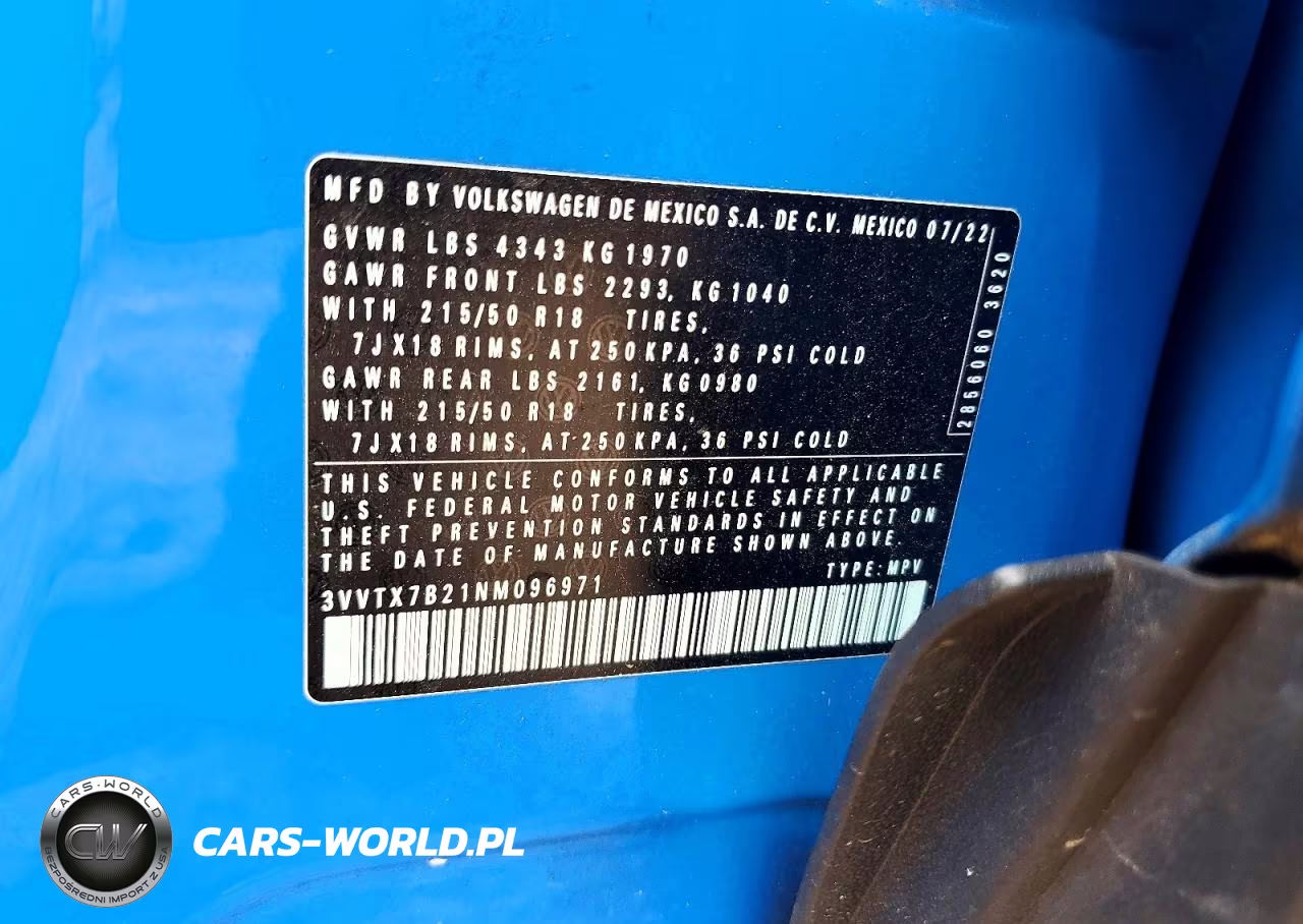 2022 Volkswagen Taos Se VIN:3VVTX7B21NM096971 - 12