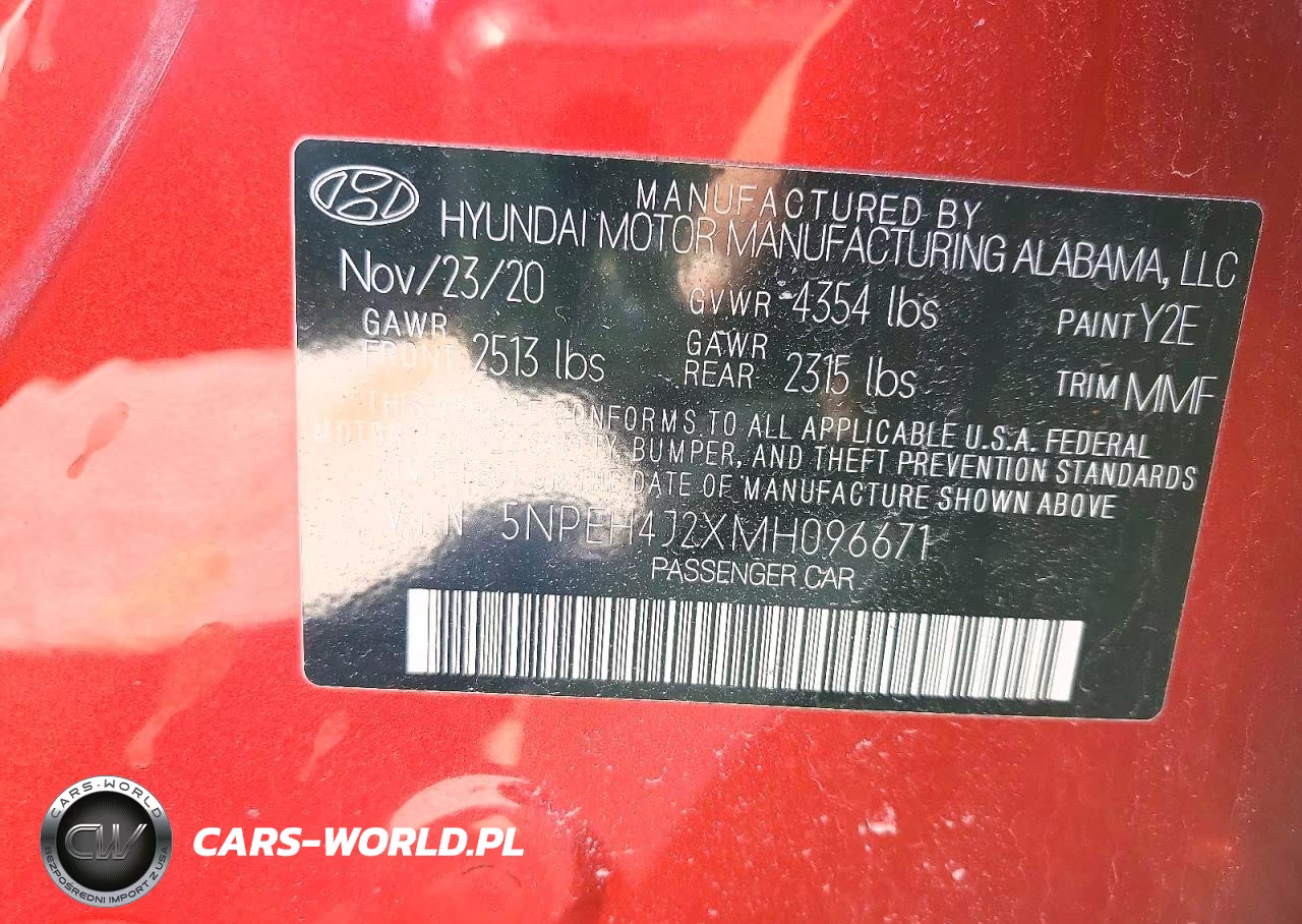 2021 Hyundai Sonata Limited VIN:5NPEH4J2XMH096671 - 12