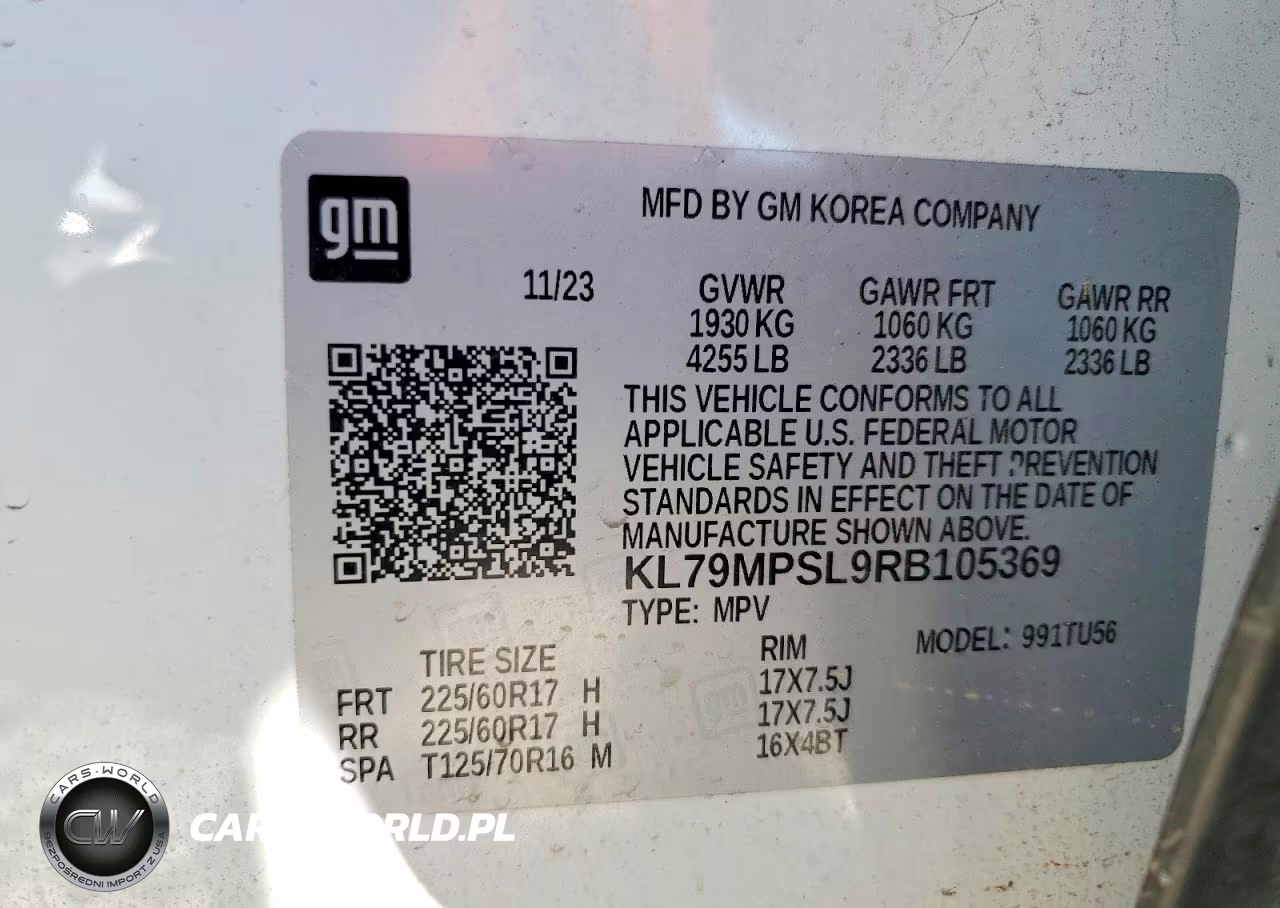 2024 Chevrolet Trailblazer Lt VIN:KL79MPSL9RB105369 - 13