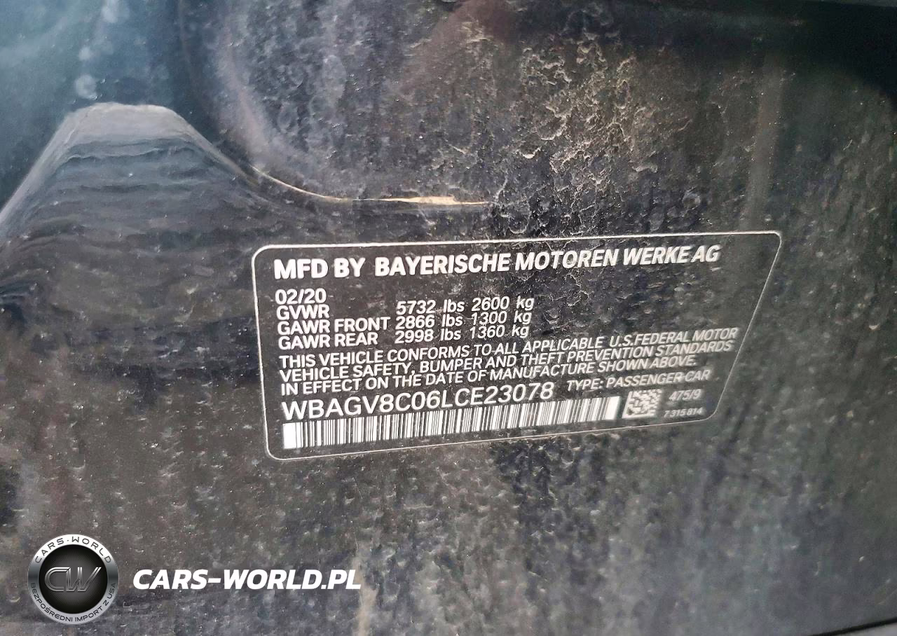 2020 BMW M850Xi VIN:WBAGV8C06LCE23078 - 12