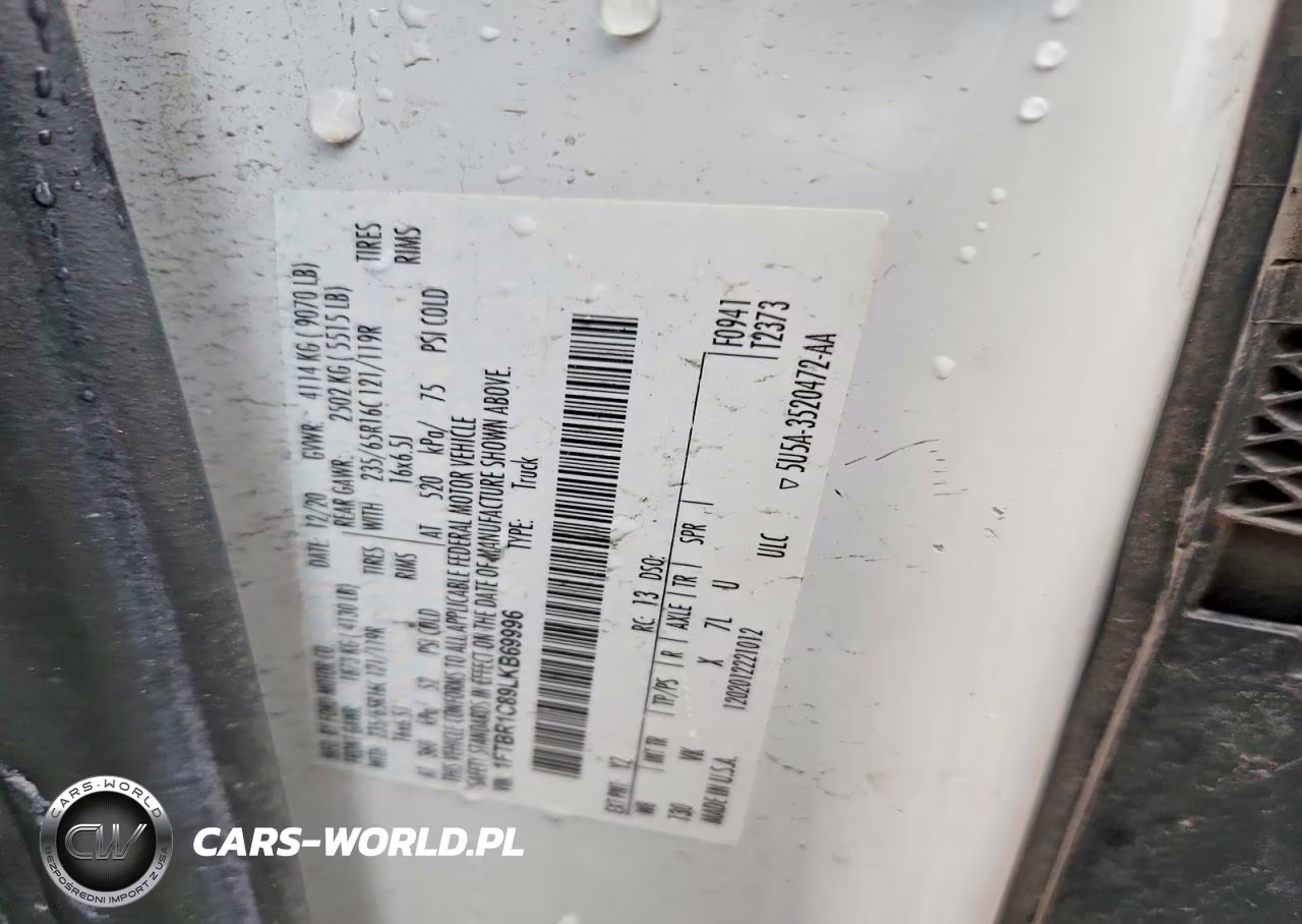 2020 Ford Transit 250 Delivery Van VIN:1FTBR1C89LKB69996 - 13
