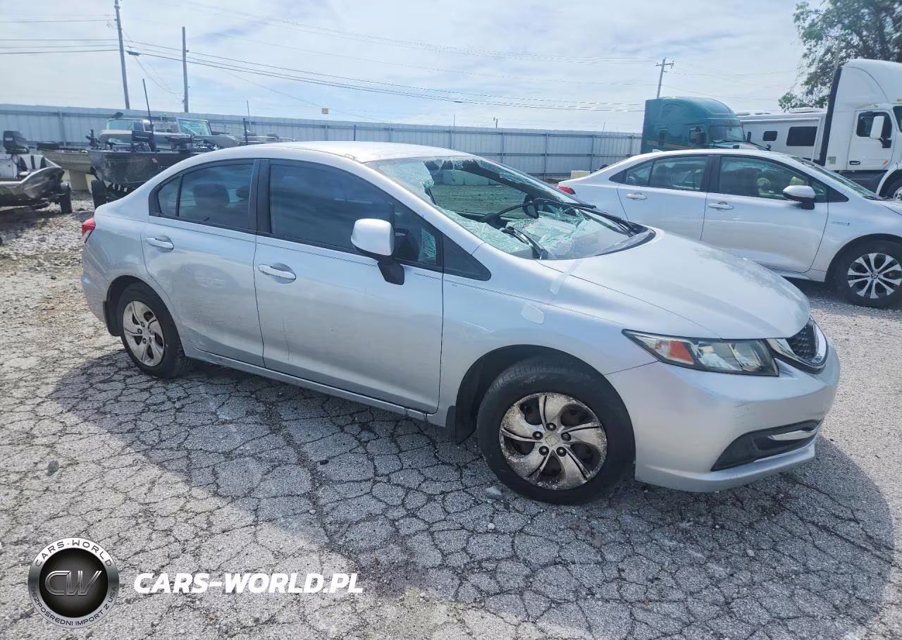 2013 Honda Civic Lx VIN:2HGFB2F57DH566324 - 4