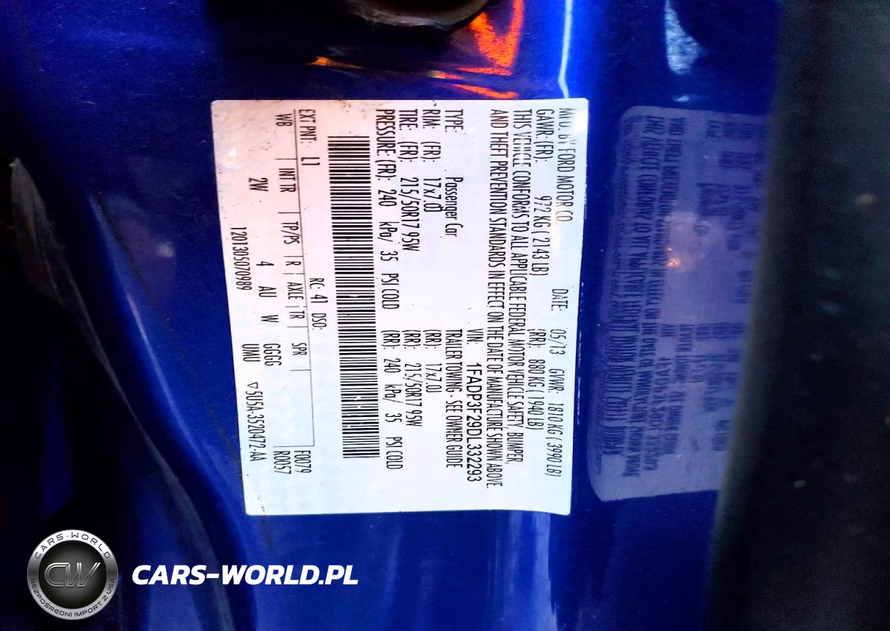 2013 Ford Focus Se VIN:1FADP3F29DL332293 - 12