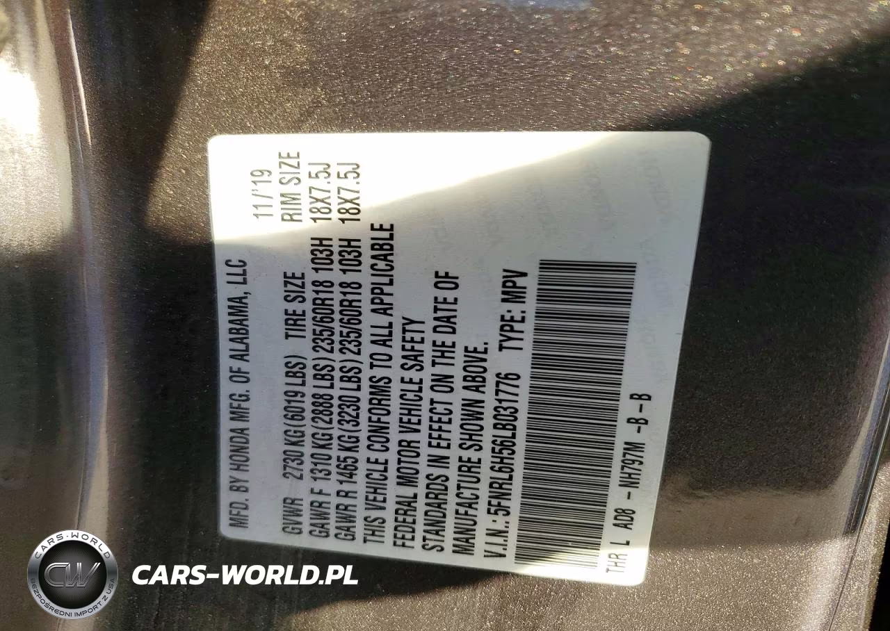 2020 Honda Odyssey Ex VIN:5FNRL6H56LB031776 - 12