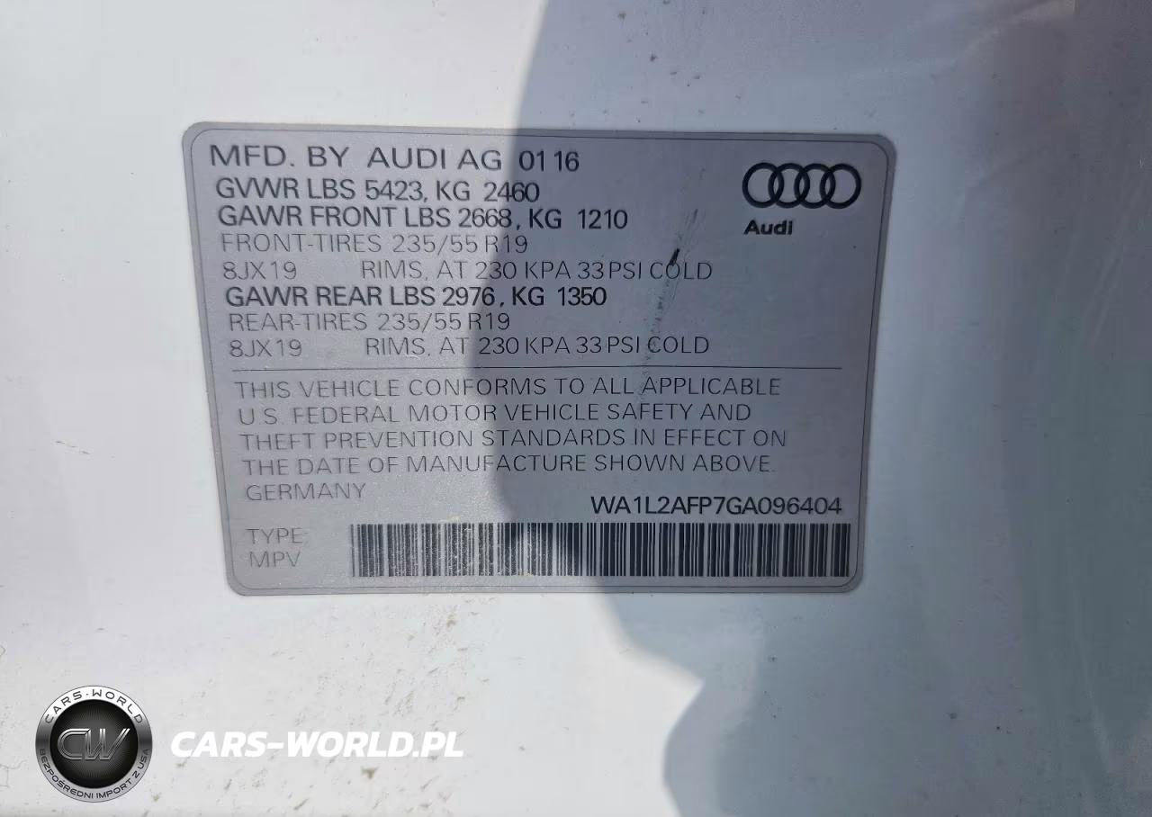 2016 Audi Q5 Premium Plus VIN:WA1L2AFP7GA096404 - 14
