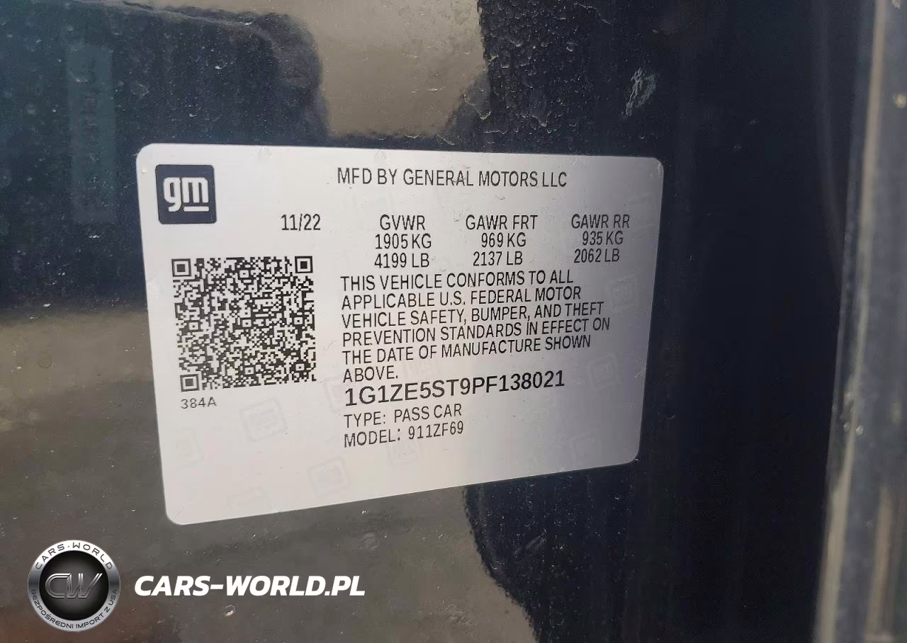 2023 Chevrolet Malibue VIN:1G1ZE5ST9PF138021 - 12