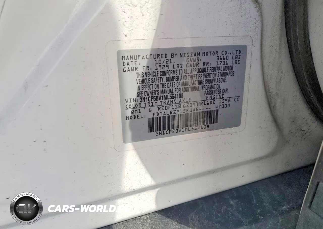 2021 Nissan Kicks S VIN:3N1CP5BV1ML554108 - 13
