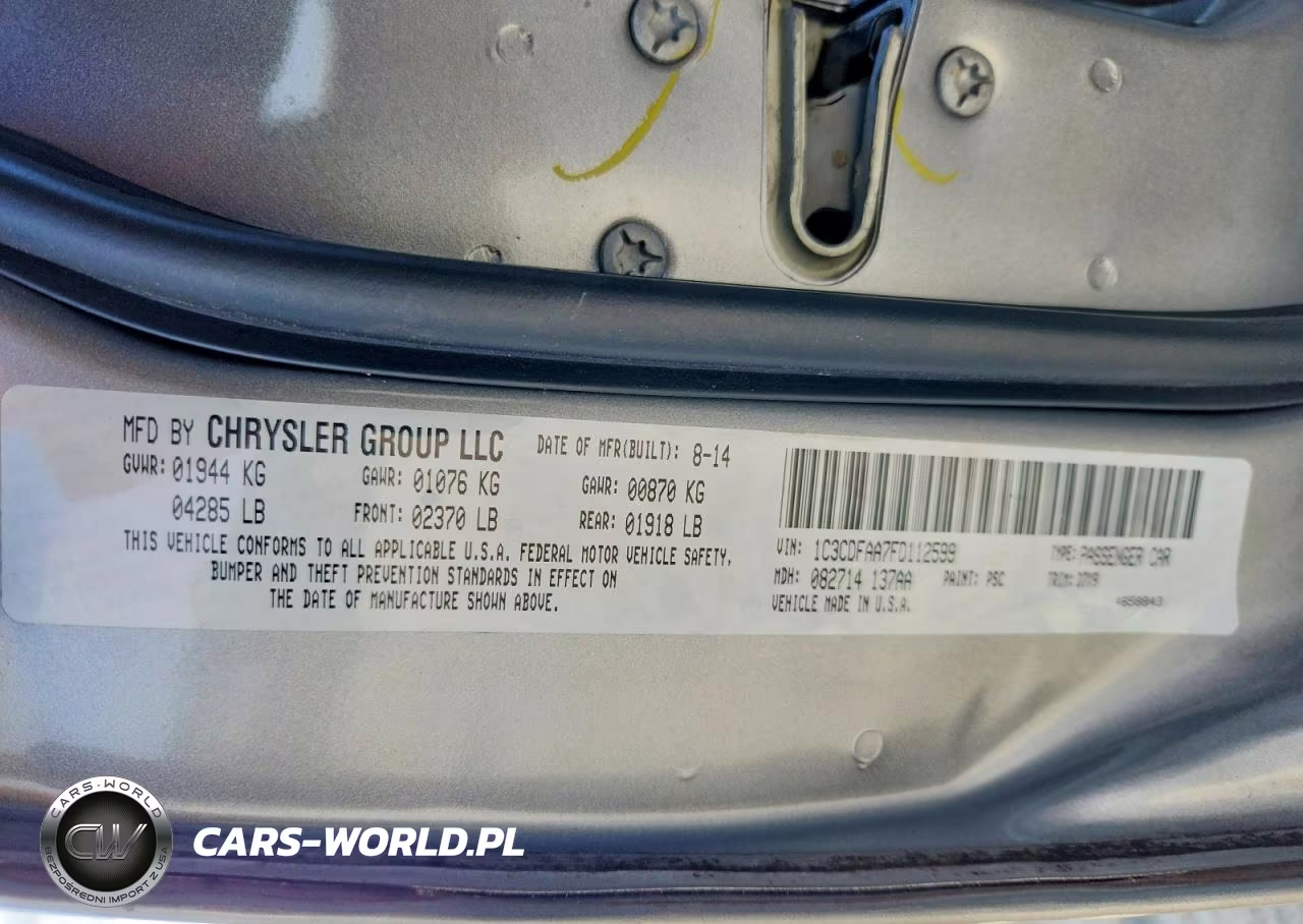 2015 Dodge Dart Se VIN:1C3CDFAA7FD112599 - 12