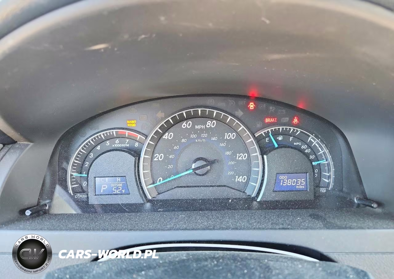 2012 Toyota Camry Xle VIN:4T4BF1FK7CR186222 - 9