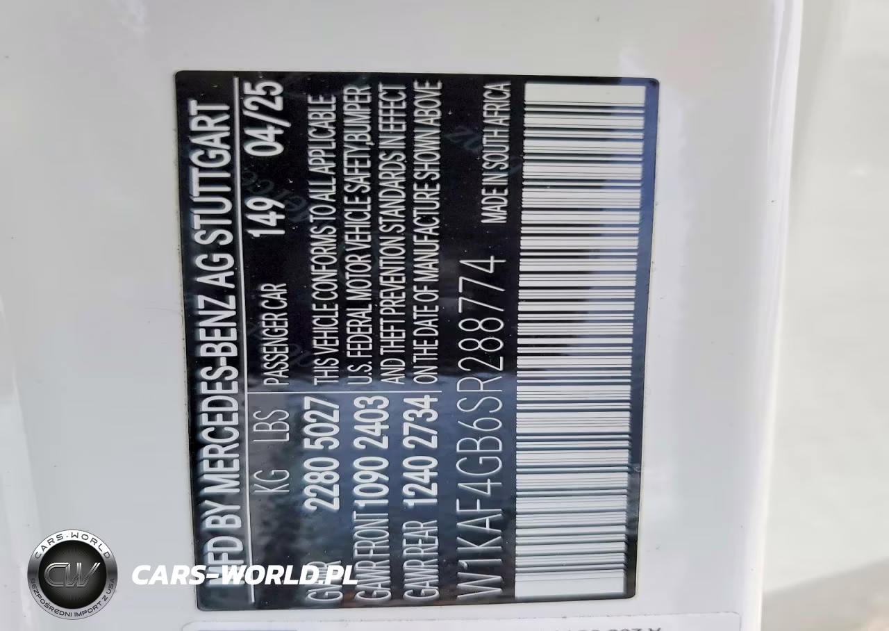 2025 Mercedes-Benz 300 VIN:W1KAF4GB6SR288774 - 12