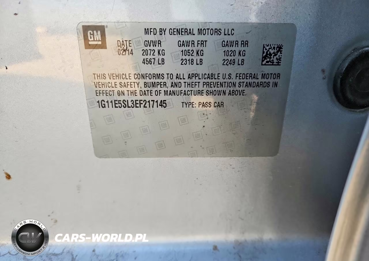 2014 Chevrolet Malibu 2Lt VIN:1G11E5SL3EF217145 - 13