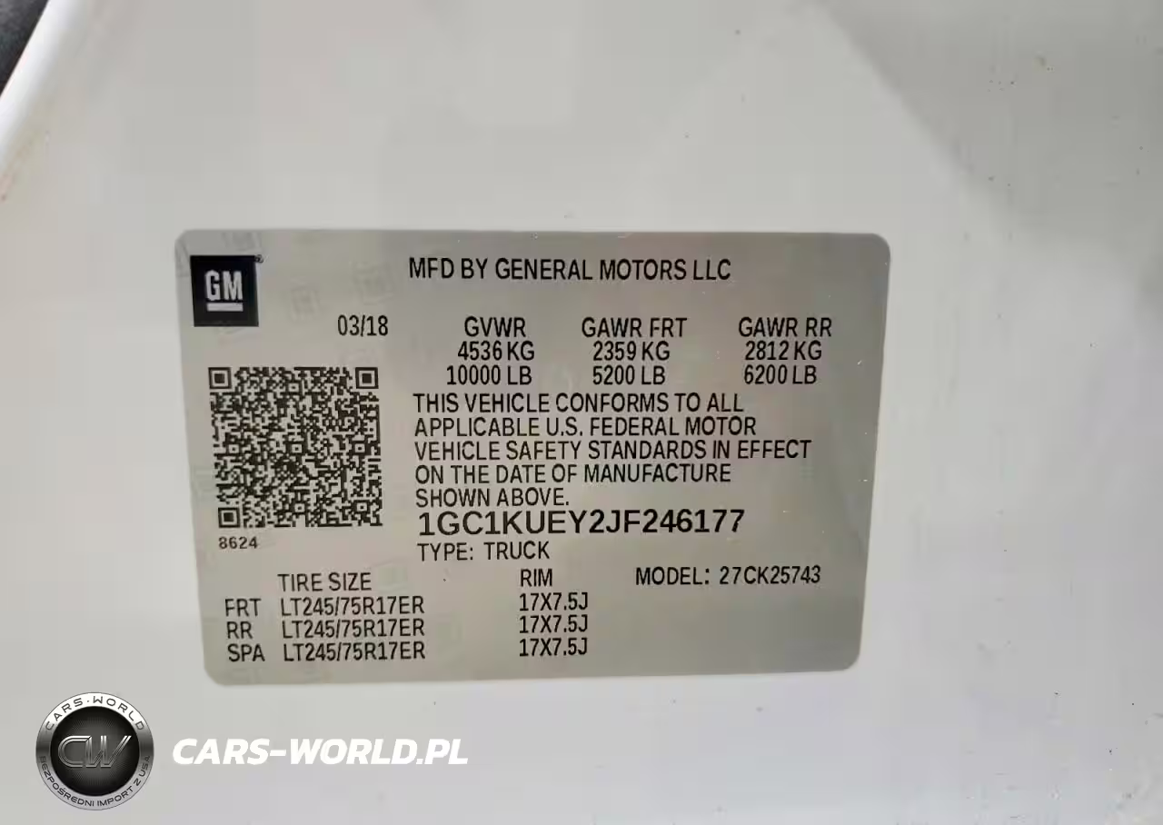 2018 Chevrolet Silverado K2500 Heavy Duty VIN:1GC1KUEY2JF246177 - 12