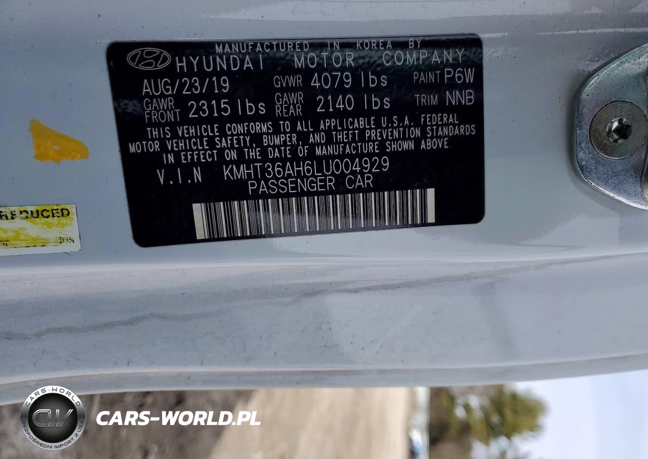 2020 Hyundai Veloster VIN:KMHT36AH6LU004929 - 12