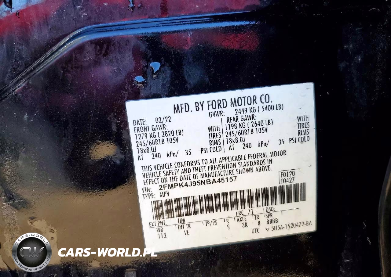 2022 Ford Edge Sel VIN:2FMPK4J95NBA45157 - 12