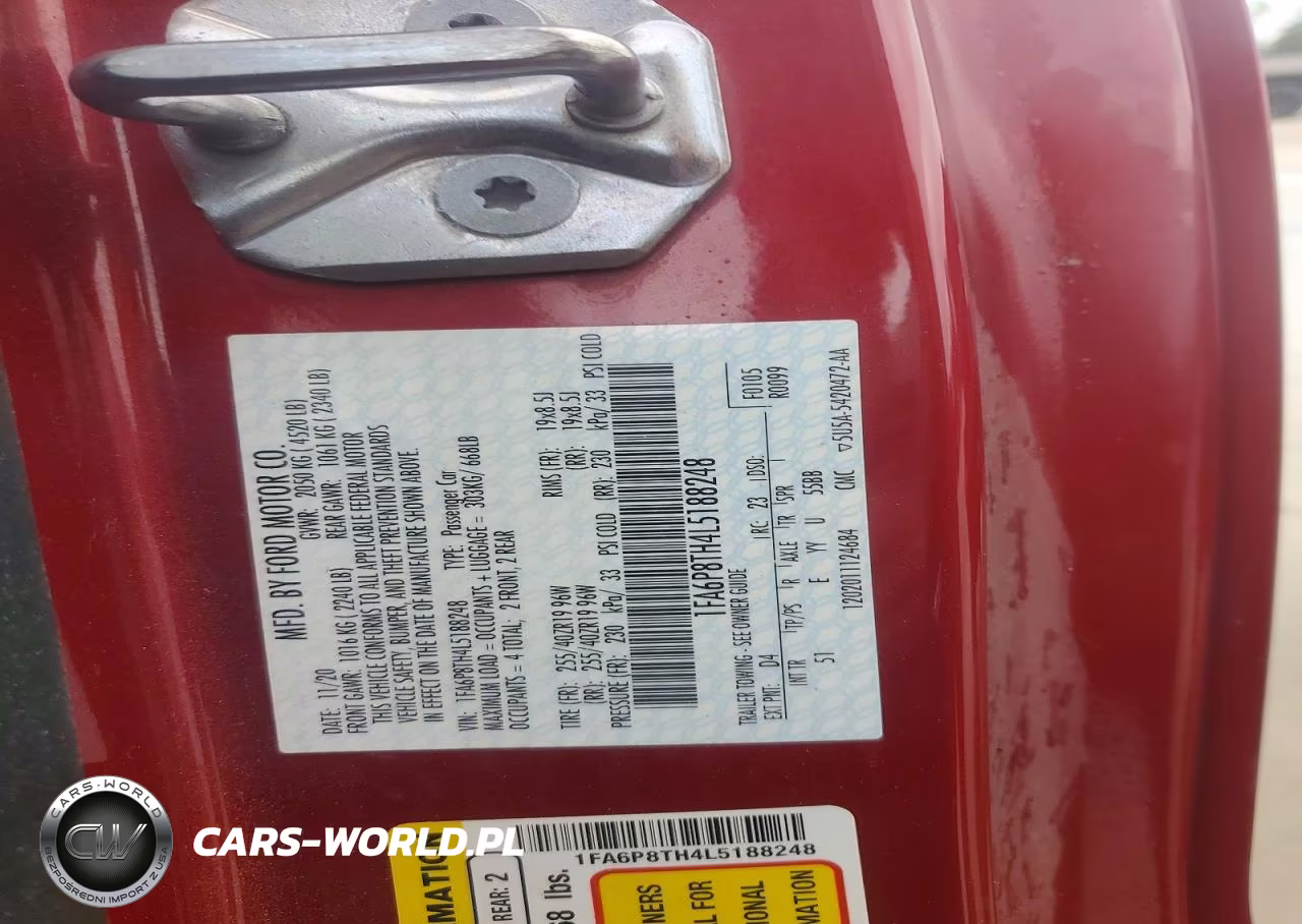 2020 Ford Mustang VIN:1FA6P8TH4L5188248 - 12