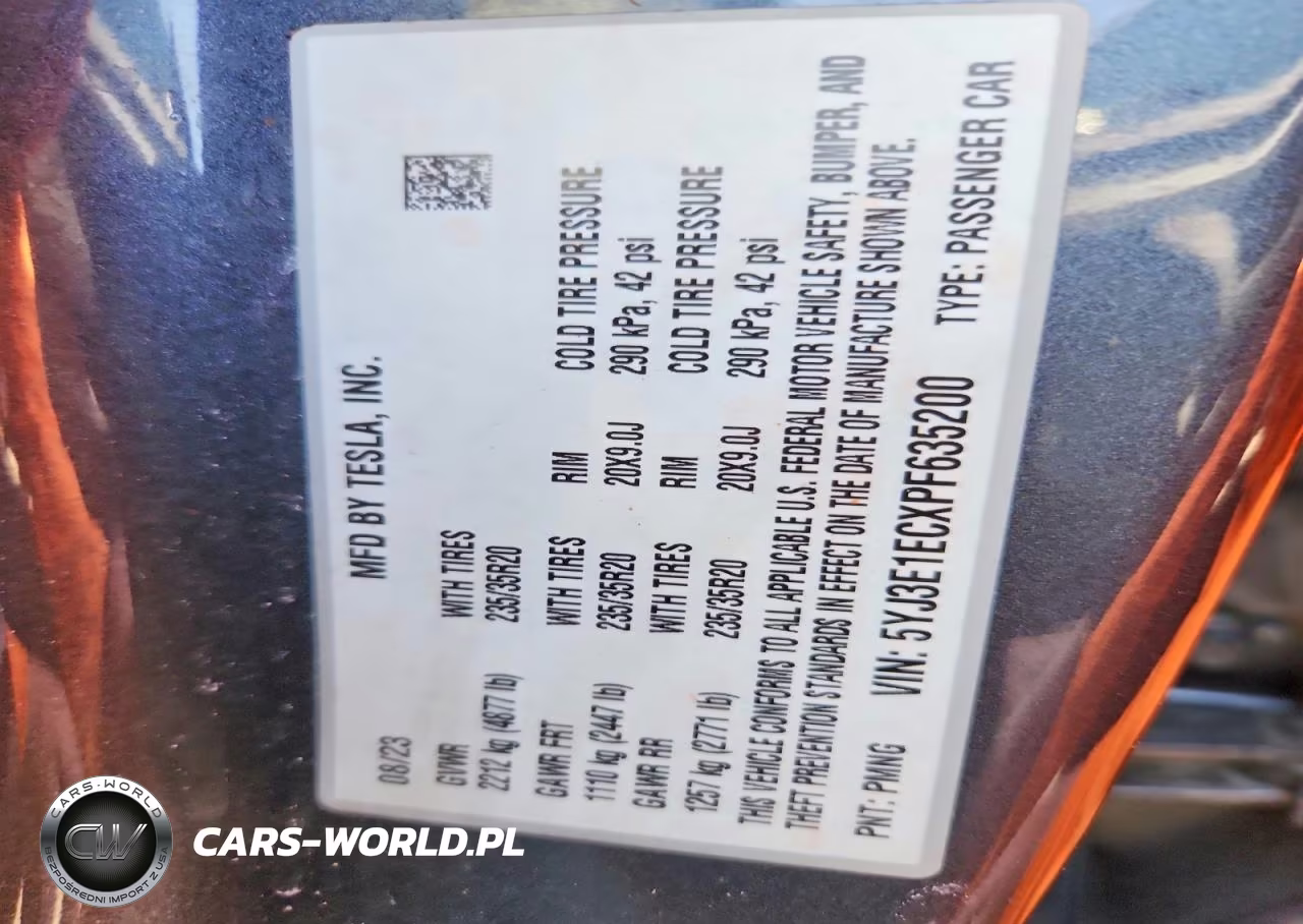 2023 Tesla Model 3 VIN:5YJ3E1ECXPF635200 - 12