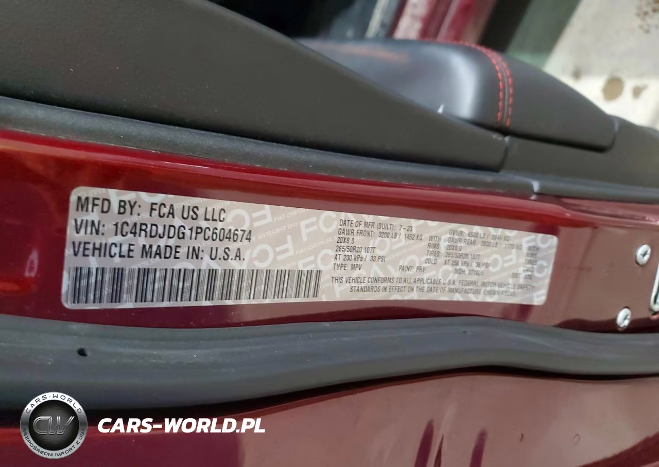 2023 Dodge Durango Gt VIN:1C4RDJDG1PC604674 - 13