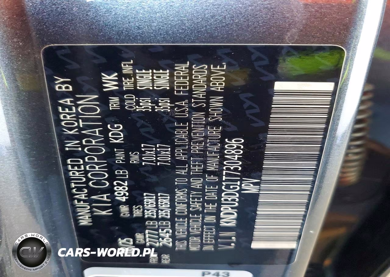 2026 Kia Sportage Hybrid Lx VIN:KNDPU3DG1T7304896 - 13