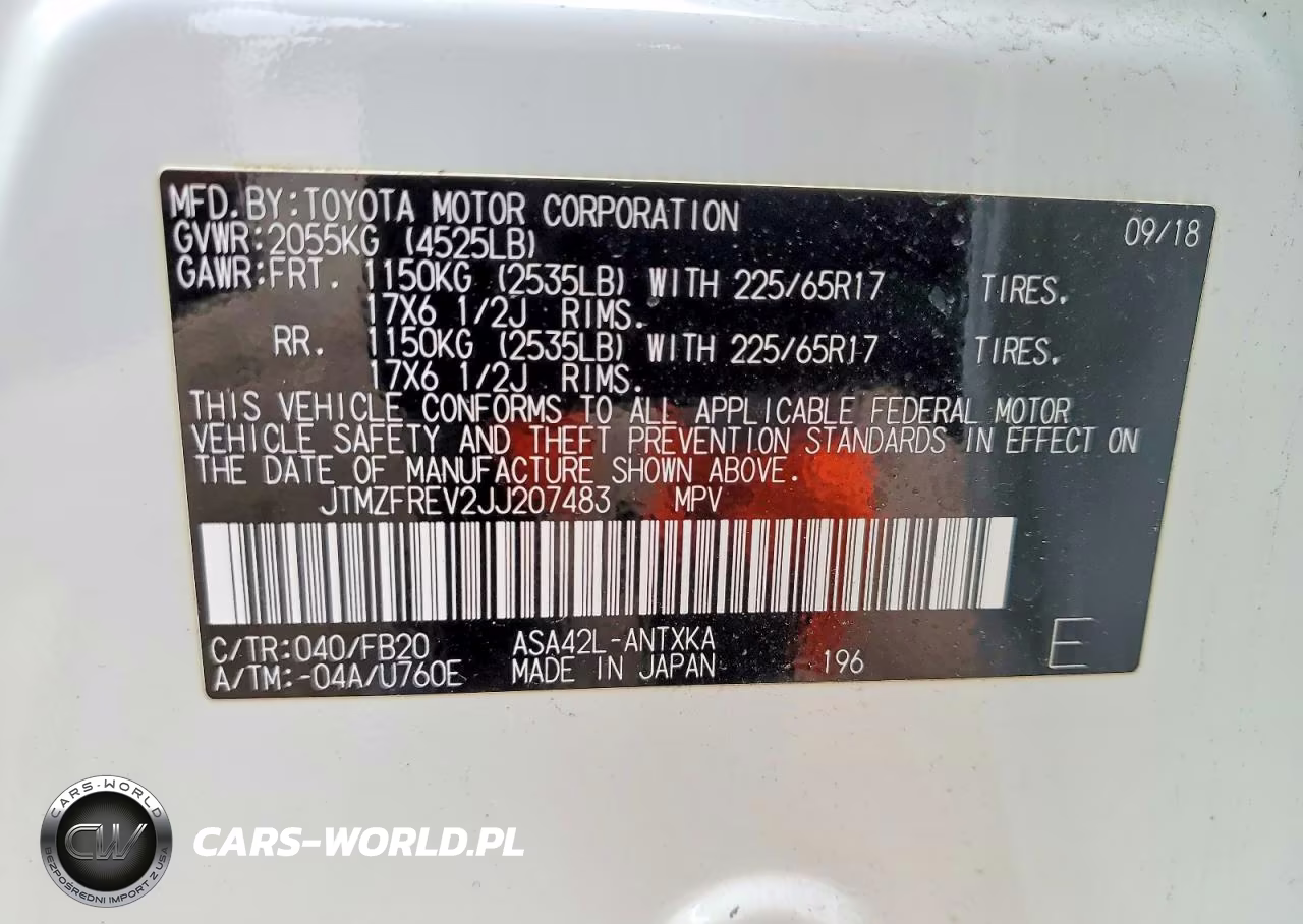 2018 Toyota Rav4 Le VIN:JTMZFREV2JJ207483 - 13