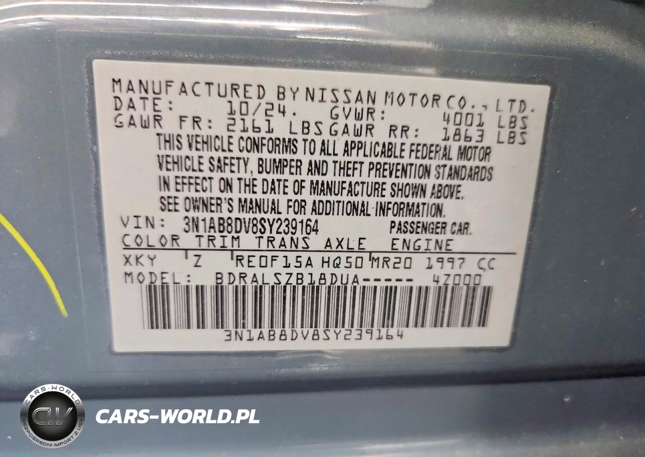 2025 Nissan Sentra Sr VIN:3N1AB8DV8SY239164 - 13