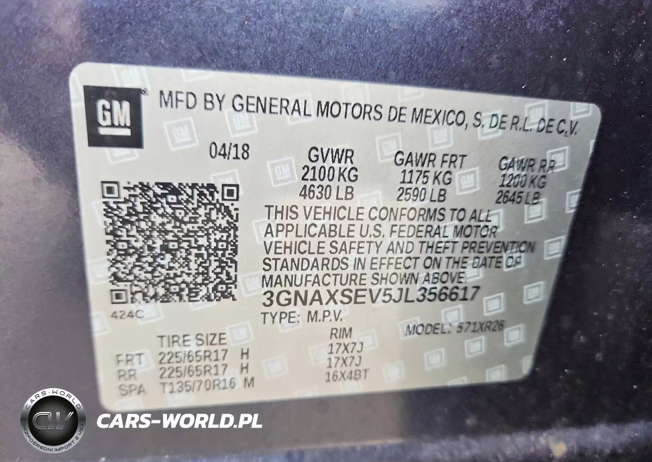 2018 Chevrolet Equinox Lt VIN:3GNAXSEV5JL356617 - 12