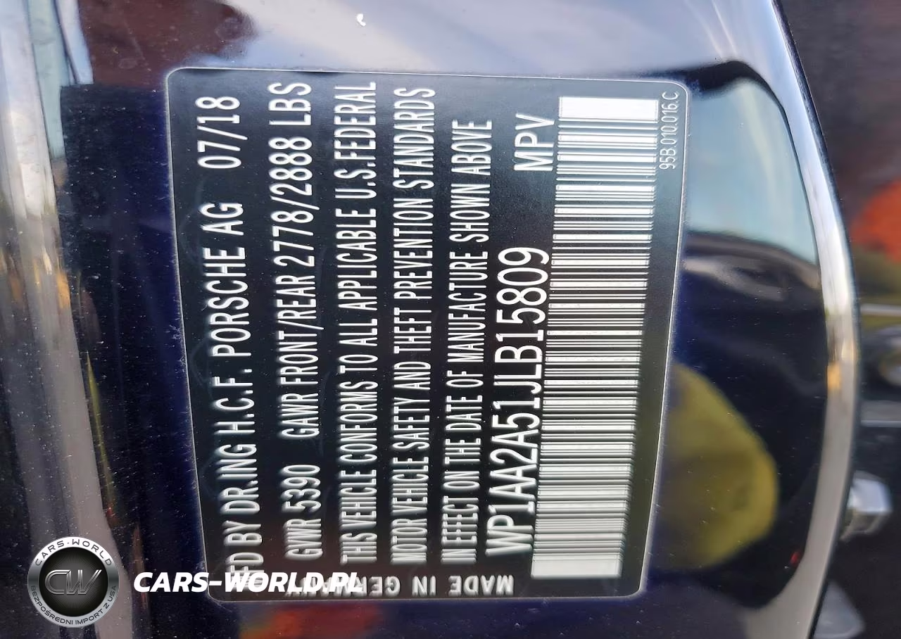 2018 Porsche Macan VIN:WP1AA2A51JLB15809 - 13