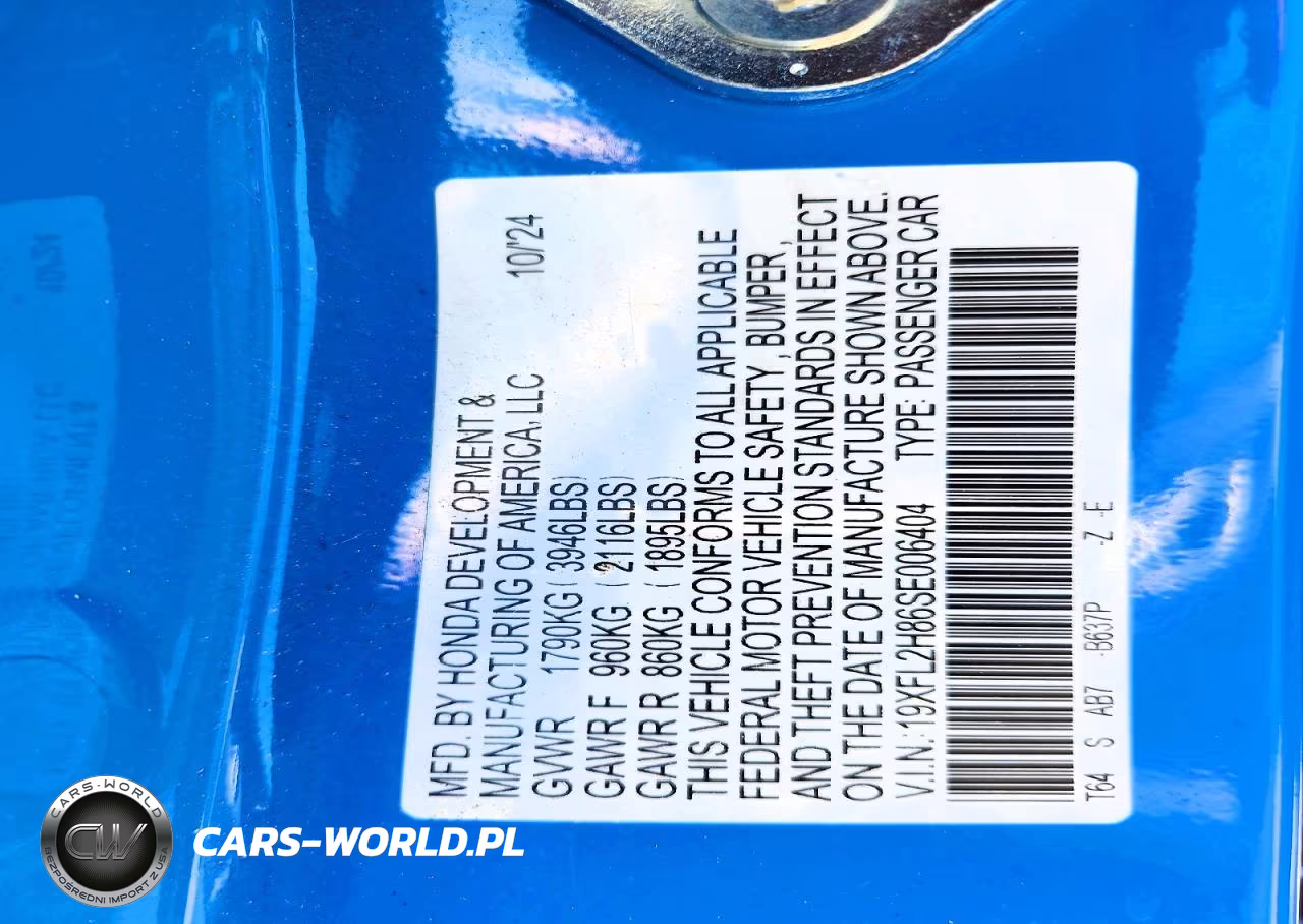 2025 Honda Civic Sport VIN:19XFL2H86SE006404 - 13