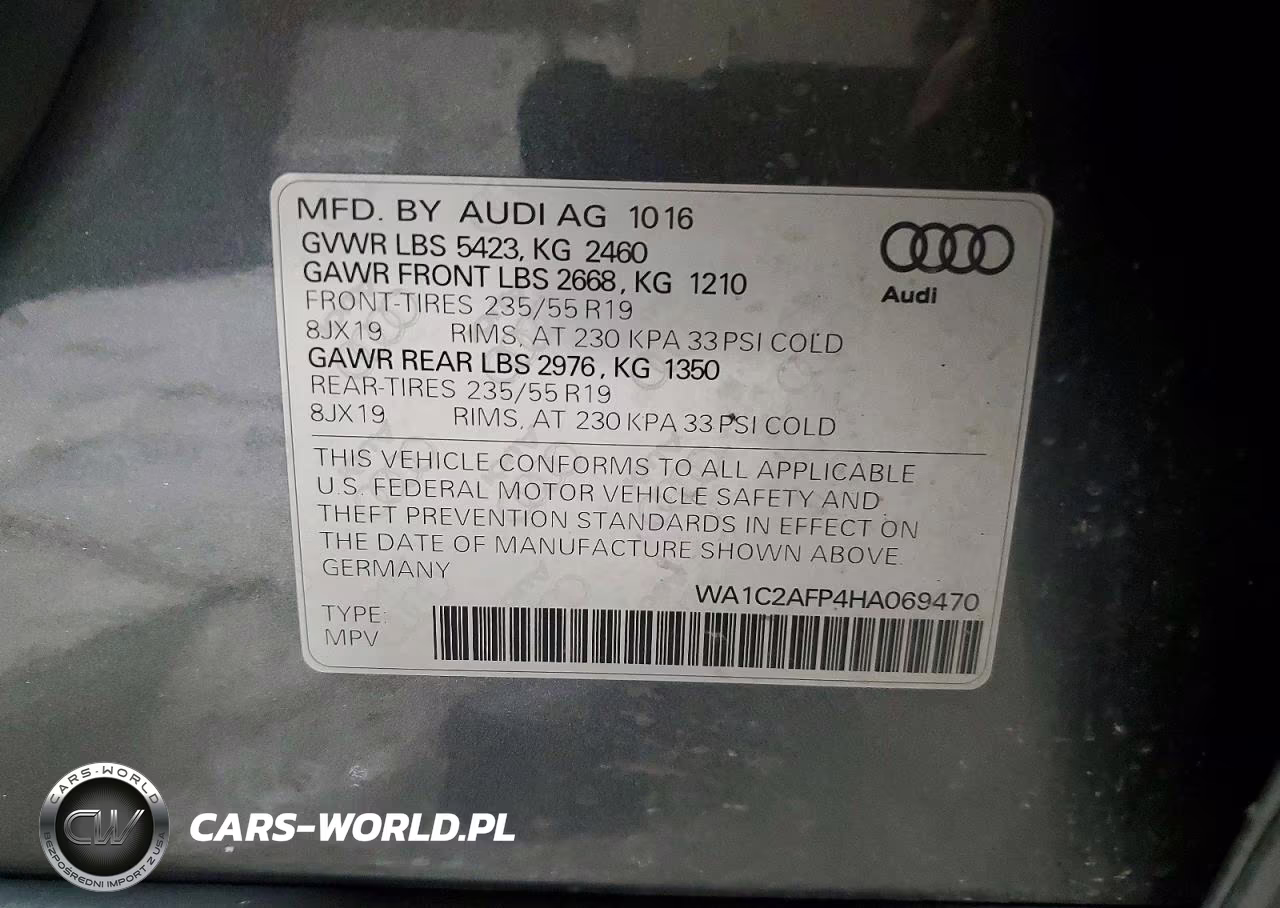 2017 Audi Q5 Premium VIN:WA1C2AFP4HA069470 - 13