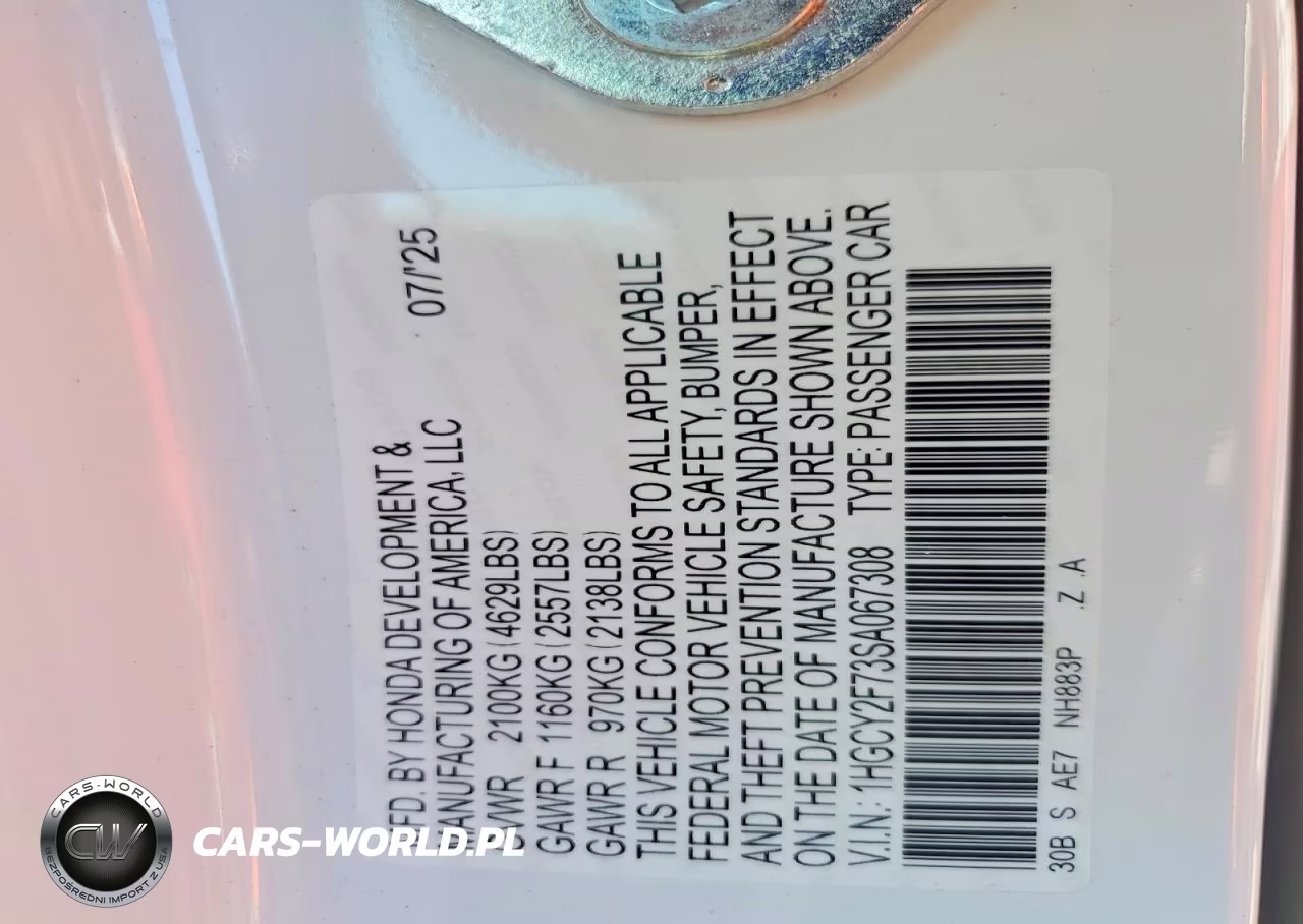 2025 Honda Accord Hybrid Sport-L VIN:1HGCY2F73SA067308 - 12