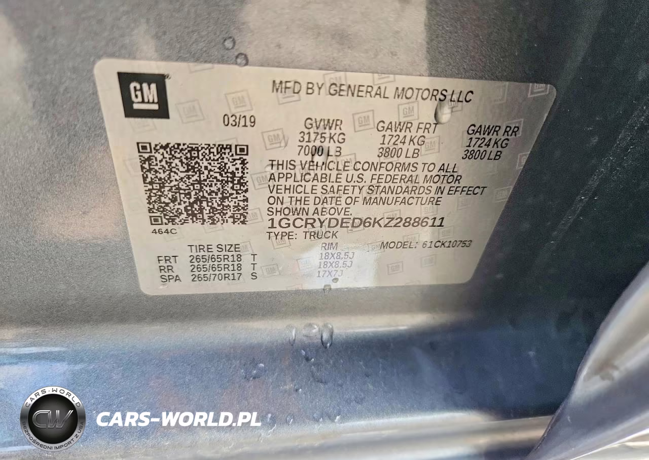 2019 Chevrolet Silverado K1500 Lt VIN:1GCRYDED6KZ288611 - 12