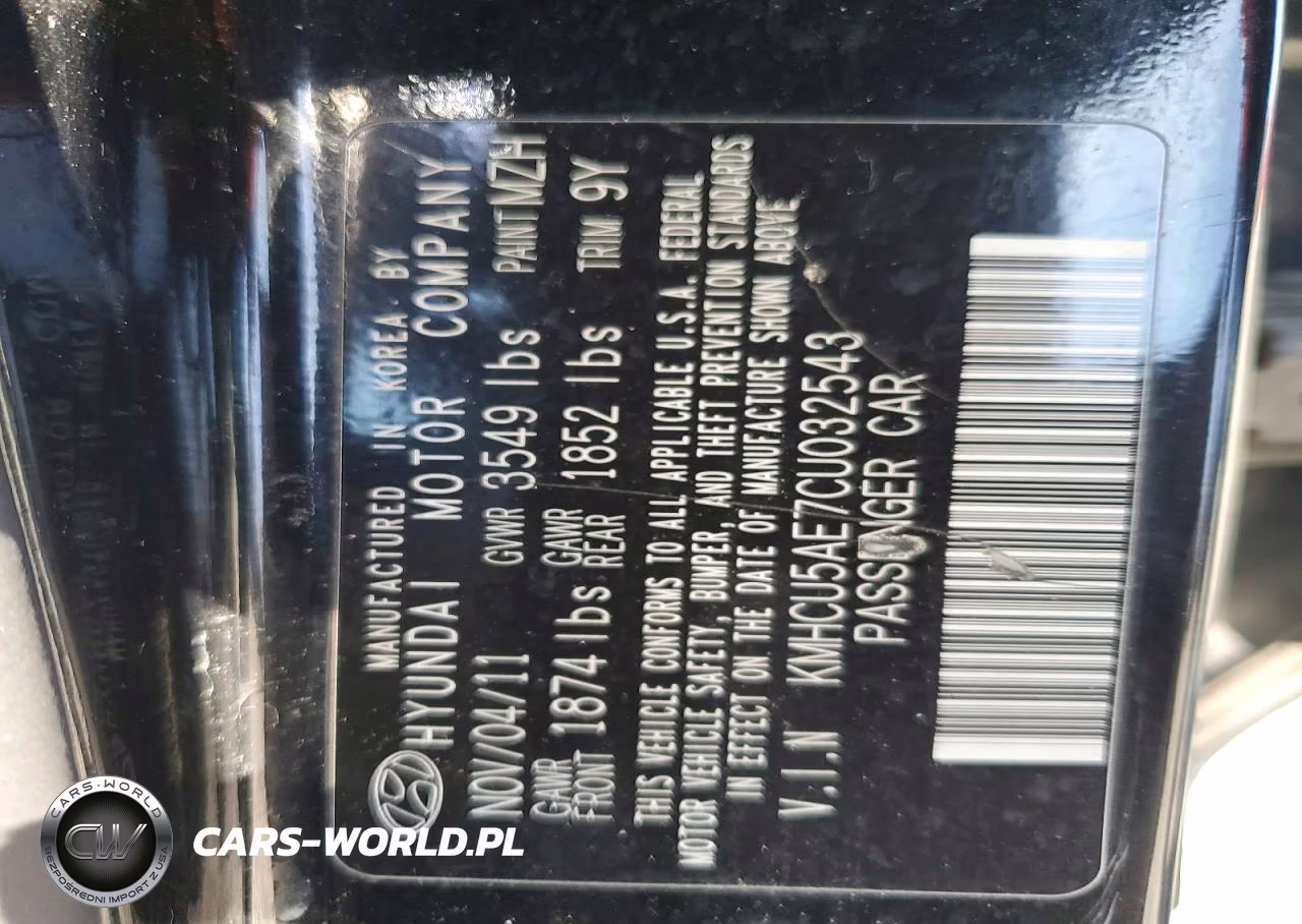 2012 Hyundai Accent Se VIN:KMHCU5AE7CU032543 - 12