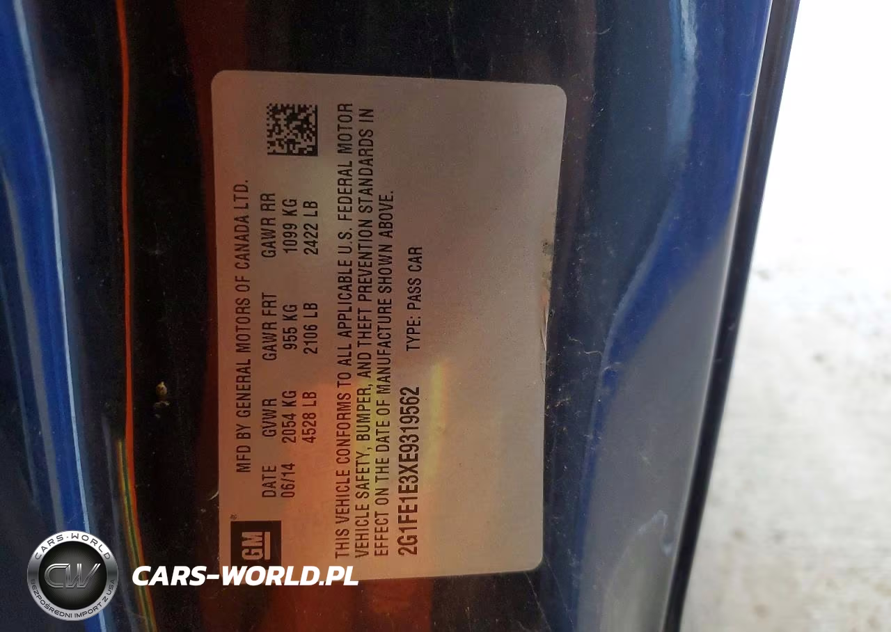 2014 Chevrolet Camaro Ls VIN:2G1FE1E3XE9319562 - 12