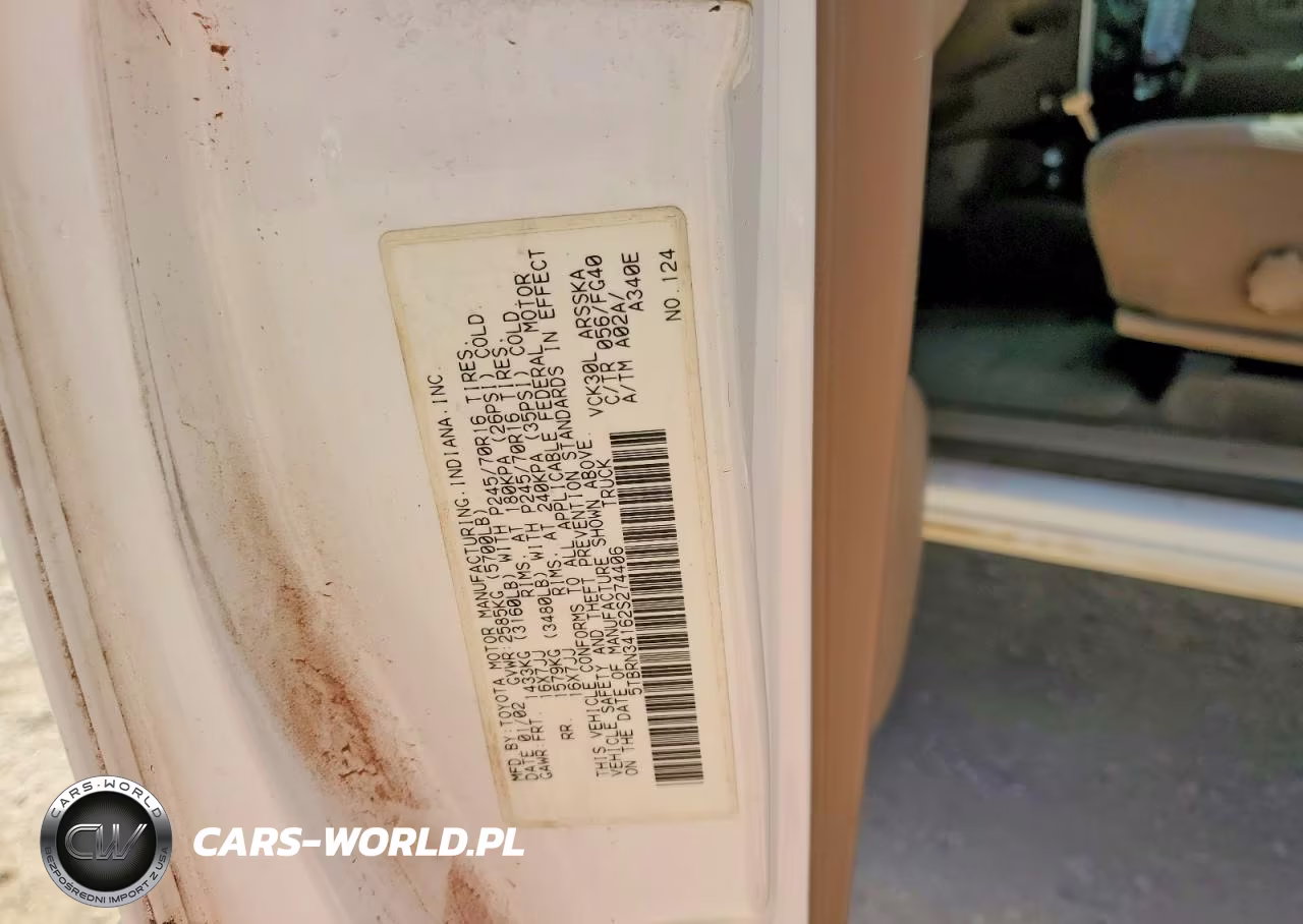 2002 Toyota Tundra VIN:5TBRN34162S274406 - 12