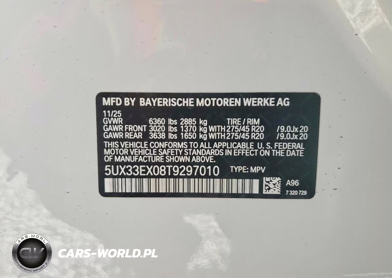 2026 BMW X6 xDrive40I VIN:5UX33EX08T9297010 - 14
