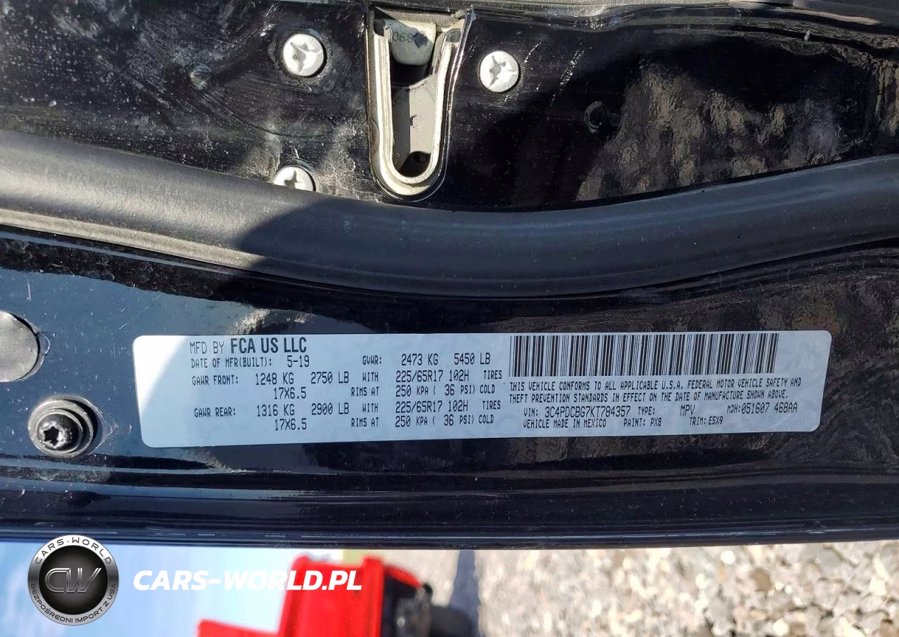 2019 Dodge Journey Se VIN:3C4PDCBG7KT784357 - 12