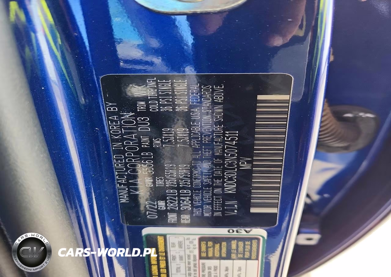 2022 Kia Ev6 Wind VIN:KNDC3DLC3N5074511 - 12