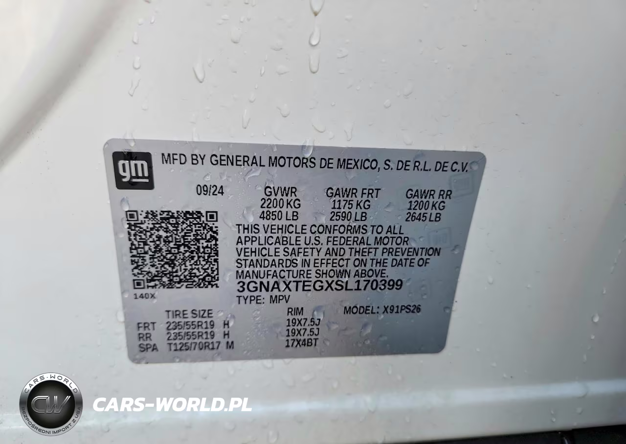 2025 Chevrolet Equinox Rs VIN:3GNAXTEGXSL170399 - 13