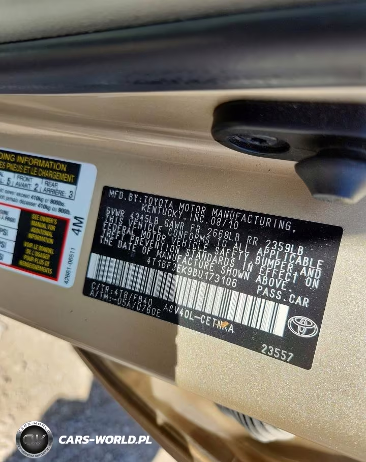 2011 Toyota Camry Base VIN:4T1BF3EK9BU173106 - 12